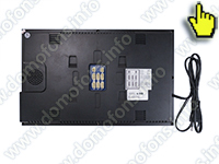 Сенсорный FullHD видеодомофон высокого разрешения HDcom S-109Т-FHD - задняя панель монитора