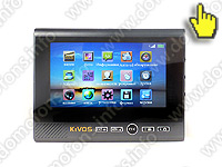 Видеодомофон KiVOS Plus – 7 (1+1) вид спереди меню